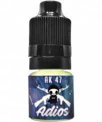 AK47 Adios Premium Liquid Incense 5ml Say goodbye and goodnight with this popular Adios aromatherapy oil by AK47 Adios Premium Liquid Incense . Adios Premium Liquid Incense is like unloading 3 full clips out. It will definitely clear a crowd. All of our aromatherapy products are Fresh every week. We do not stock old merchandise. All of our Herbal Incense Blends are made and up-to-date with current laws and regulations. We do not use any banned substances. Enjoy the freshest aroma in the market. This Herbal Incense Product is not for human consumption, inhalation or imbibing. Seller warns against misuse of this product.